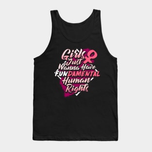 Woman & Human Rights - Feminist Quote Gift Tank Top